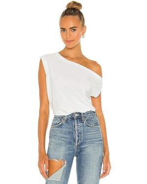 Norma Kamali X Lifestyle X Revolve Drop Shoulder Top - Blue