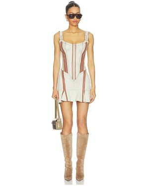 KNWLS Scallop Dress - White