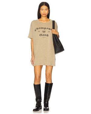 The Laundry Room Champagne Gang Oversized Tee - Natural
