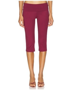 Amelie Teje Verkürzte Hose Capri - Rot