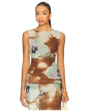 Free People Ash Knit Top En Color Bronce Talla (También En M, S, Xs) - Multicolor