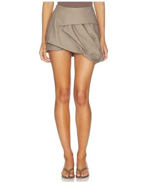 Entire studios Structured Mini Skirt - Grey