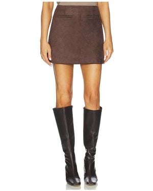 Elodie the Label Elodie Mina Vegan Suede Mini Skirt - マルチカラー