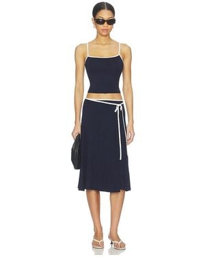 Free People X Free-est Opal Skirt Set In Navy Combo - Blue