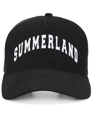 NAHMIAS Summerland Corduroy Trucker Hat - Black