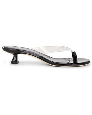 Stuart Weitzman Sandalia Rio Sleek 35 En Color Negro Talla (También En .5, 7, 8, 9.5) - Blanco