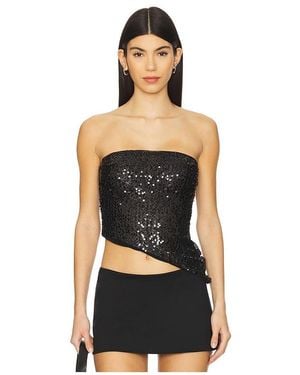 superdown Patrize Asymmetrical Top - Black