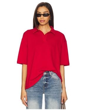 Lovers + Friends Tara Polo Top - Red