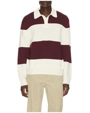 A.P.C. Jersey Luis En Color Burgundy Talla (También En M, S, Xl/1X) - Rojo