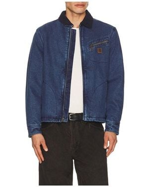 Brixton Mechanic Garage Zip Lined Jacket - Blue