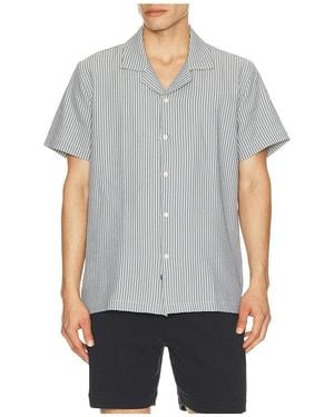 Rails Amalfi Camp Collared Shirt - Grey
