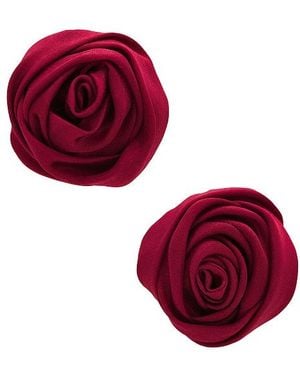 petit moments Rosette Studs - Red