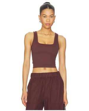 Beyond Yoga Seamless Cropped Tank Top - Red