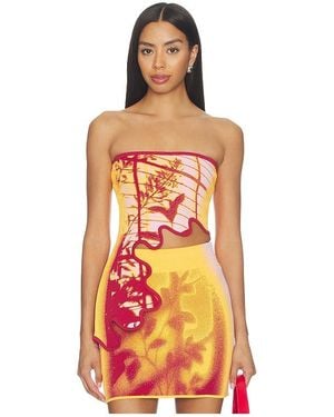 Ph5 Pomelo Wavy Bra Top - Orange