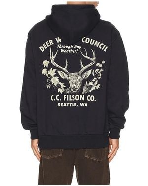 Filson Prospector Graphic Hoodie - Black