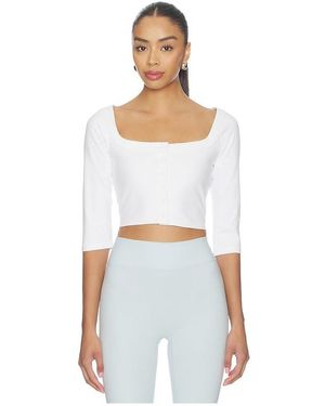 437 The Cropped Cardigan - White