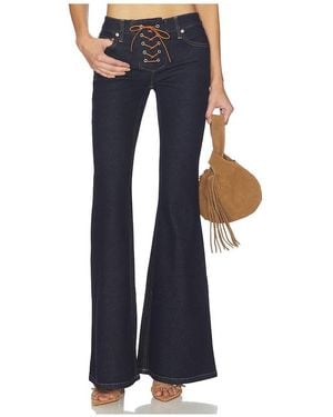 Alice + Olivia Delilah Flare Jean - Blue