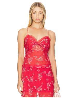 LoveShackFancy Belfast Top En Color Rojo Talla (También En 10, 12, 2, 4, 6, 8)