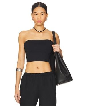 Susana Monaco Strapless Crop Top - Black