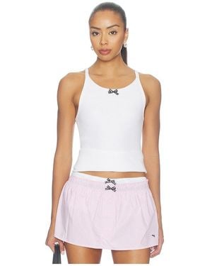 HOMMEGIRLS Top De Tirantes Acanalado En Color Crema Talla (También En M, S, Xs) - Blanco