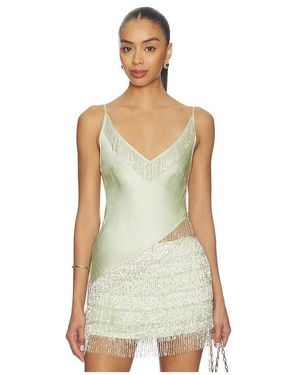 Asta Resort Marcia Asymmetric Beaded Top - White