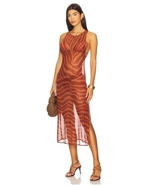 ViX Twist Long Cover Up - Orange