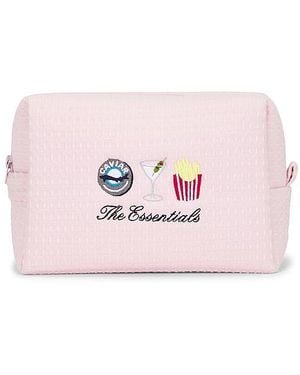 Abode Snack Time Waffle Pouch - Pink