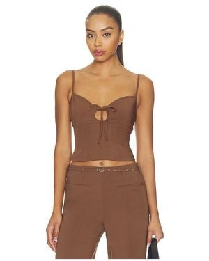 MAJORELLE Elliot Top - Brown