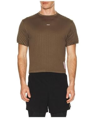 Satisfy Auralite Pleated Tee Shirt - Black