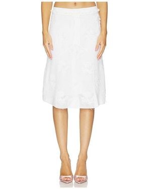 ShuShu/Tong Threadwork Knit Skirt - White