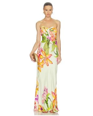 Rococo Sand Strapless Maxi Dress - Metallic