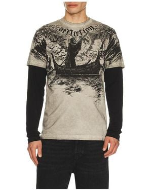 Affliction River Long Sleeve Tee - Black