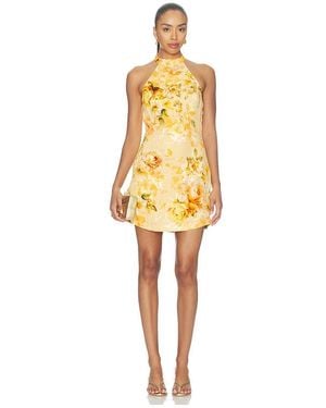 Hemant & Nandita Minivestido Halter Mini Dress En Color Amarillo Talla (También En S, Xs, M, Xl)