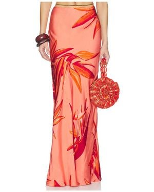 Rococo Sand Maxi Skirt - Red