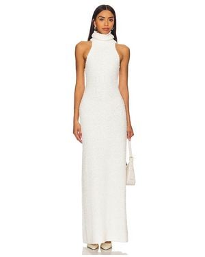 LPA Evan Maxi Knit Dress - White