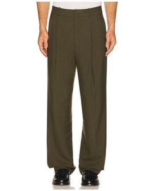 Jonathan Simkhai Julian Pleated Trouser - Green