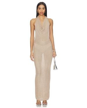 superdown Chloe Halter Maxi Dress in Black | Lyst
