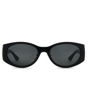 Gucci Oval Sunglasses - Black