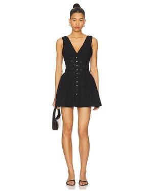Frankie's Bikinis Marley Eyelet Mini Dress - Black