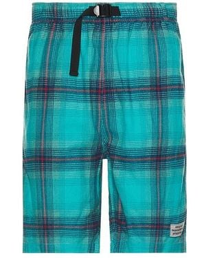 thisisneverthat Belted Check Short - Blue