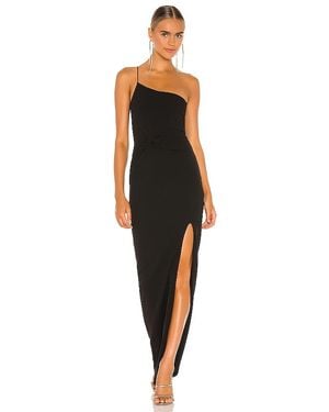 Nookie Lust One Shoulder Gown - Black