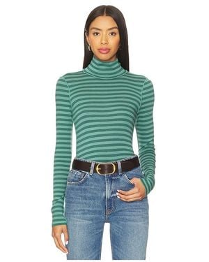 Free People X We The Free Good Good Turtle Stripe Top - Green