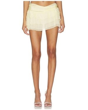 Indah Star Mini Skirt - Natural