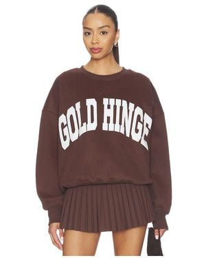 Gold Hinge Sweatshirt - Brown