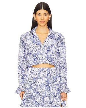 Cinq À Sept Zendaya ロングスリーブトップ - ブルー