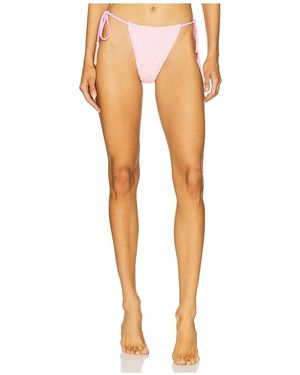 Oceanus Nixie Color Block Bikini Bottom - White