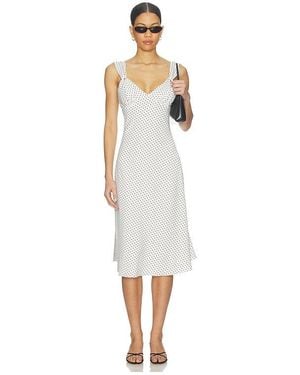 Frankie's Bikinis Aurora Satin Midi Dress - White