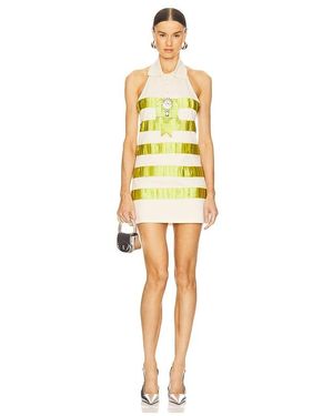 Area Crystal Polo Dress - Yellow