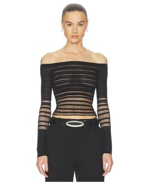 Halo Veiled Ls Top - Black