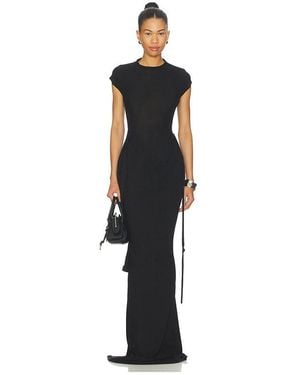 OTTOLINGER Sleevy Lurex Maxi Dress - Black